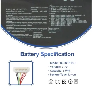 Batería ASUS VivoBook 7.7V 37Wh