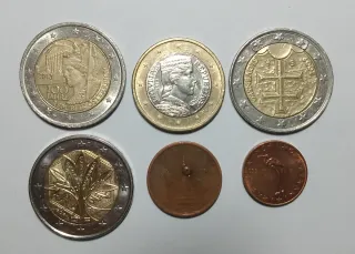 Lotto 6 Monete Euro Varie