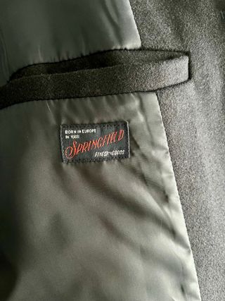 Abrigo Springfield Court Negro Hombre Talla 50