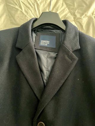 Abrigo Springfield Court Negro Hombre Talla 50