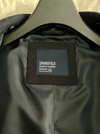 Abrigo Springfield Court Negro Hombre Talla 50