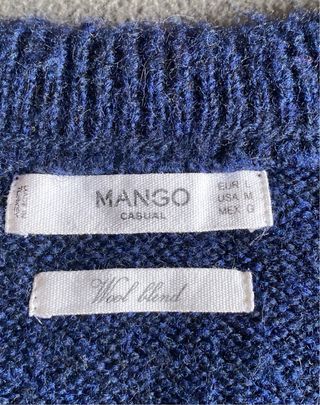 Jersey Mango Lana Talla L Azul Marino