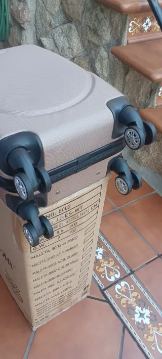 Maleta Cabina Rosa Bronce 52x33x19 Nueva