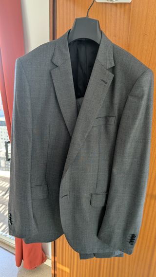 Traje gris hombre talla 58