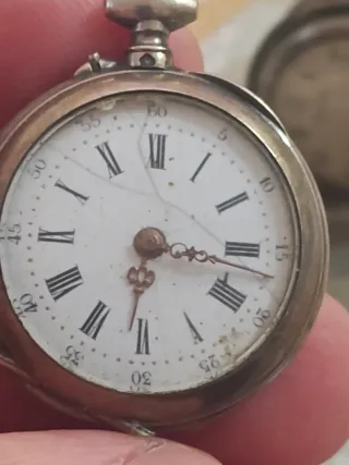 Reloj de bolsillo plata