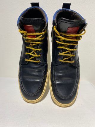 Botines de piel Dsquared2 de color azul marino