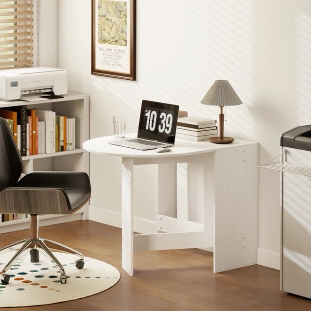 Mesa Cocina Plegable Alas Abatibles Blanca