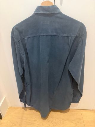 Camisa Lacasa Marañon micropana azul