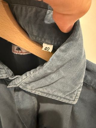 Camisa Lacasa Marañon micropana azul