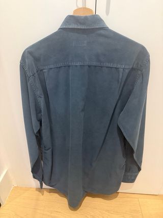 Camisa Lacasa Marañon micropana azul