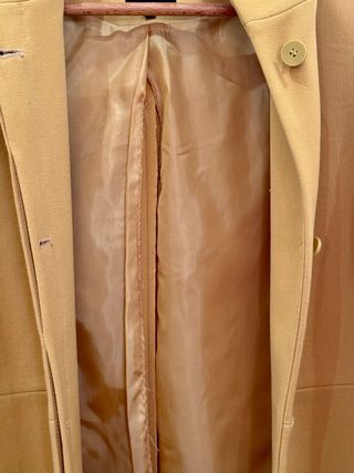 Cappotto Giallo Senape Elegante con Cappuccio (Tag