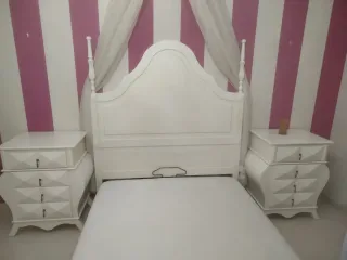 Dormitorio matrimonio diseño madera noble