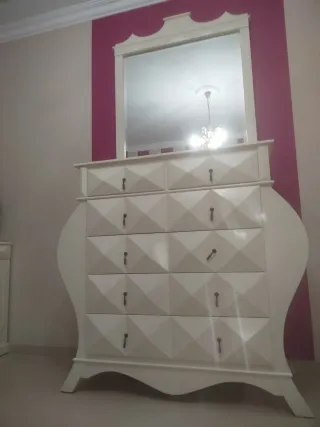 Dormitorio matrimonio diseño madera noble