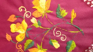 Mantón Flamenco Bordado a Mano