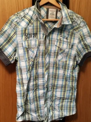 Camisa a cuadros Free Base Talla L Algodon