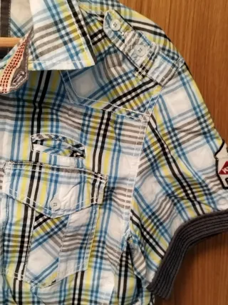 Camisa a cuadros Free Base Talla L Algodon