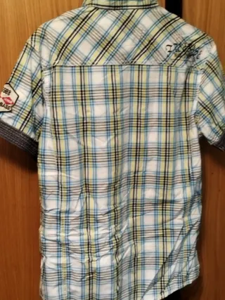 Camisa a cuadros Free Base Talla L Algodon