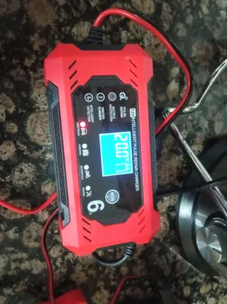 Cargador Batería Inteligente 12V Coche Moto Barco