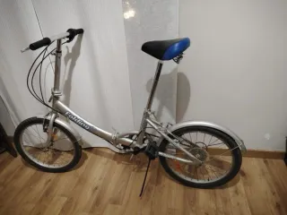 Bicicleta Plegable Plata