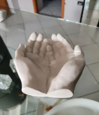 Porta oggetti mani ceramica