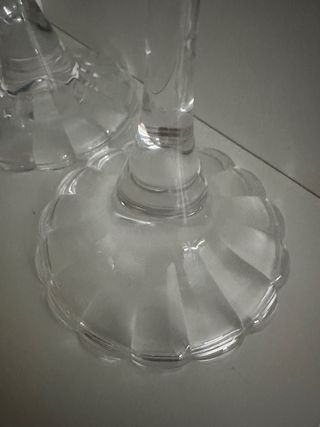 Coppia di candelabri in cristallo