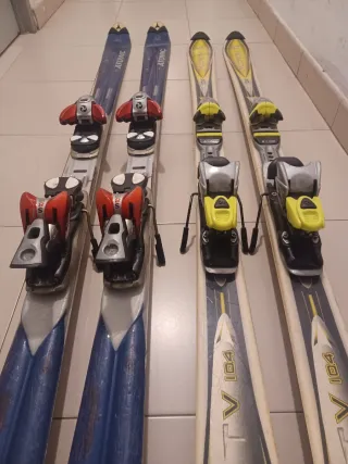 Esquís Atomic 178cm/ Rossignol 158cm con fijacion