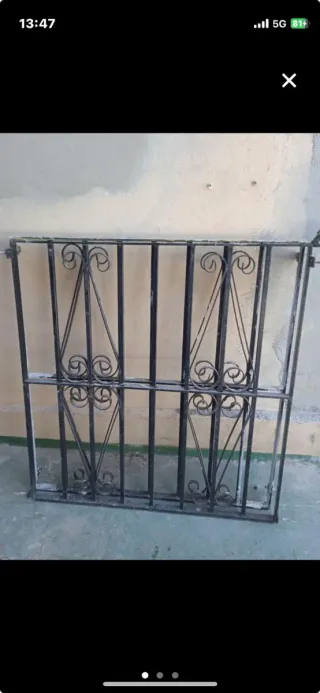 2 Rejas de Hierro Forjado para Ventanas