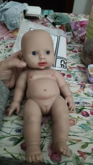 Muñeca Bebé de Silicona Completa