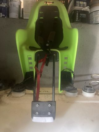 Silla bici portaniños verde