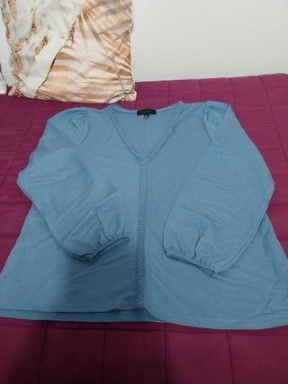 Blusa C&A punto manga larga.