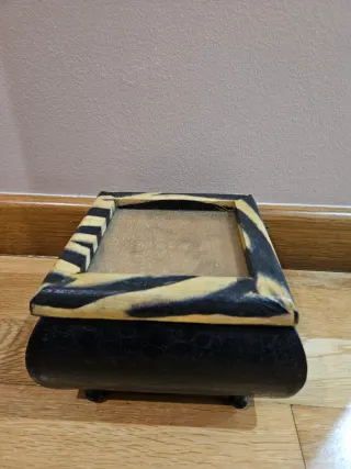 Joyero con diseño de cebra