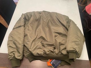 Chaqueta Bomber Hombre Talla 44 Verde