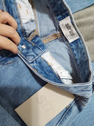 Str Teen Pantalones vaqueros anchos azules