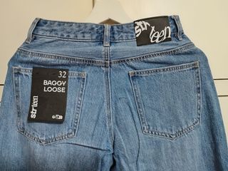 Str Teen Pantalones vaqueros anchos azules