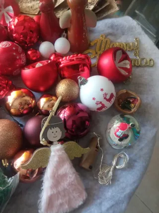 Lote adornos navideños