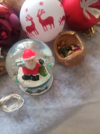 Lote adornos navideños