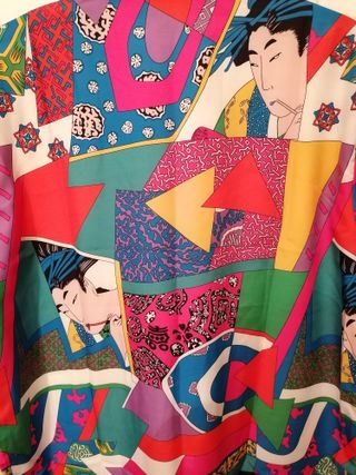 Blusa estampada multicolor - Talla M