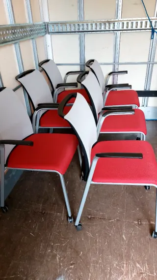 Sedie da ufficio impilabili (6 unità)