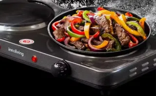 Plancha eléctrica doble InnoLiving