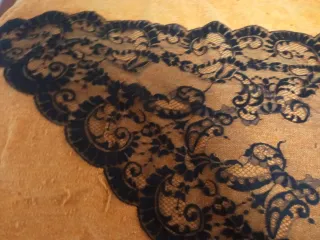 Mantilla Negra Adulta Encaje