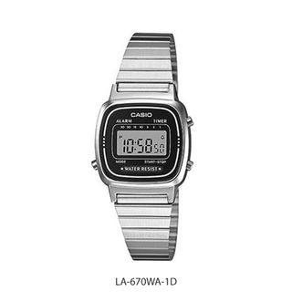 Reloj Casio Digital Plata Negro
