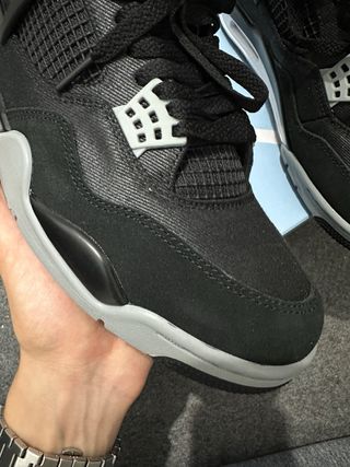 Jordan 4 Retro Black Canvas