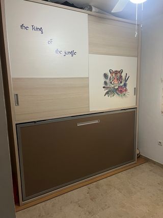 Armario Cama Abatible Escritorio Mueble Pared