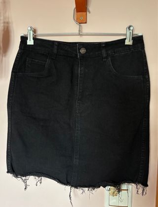 Falda vaquera negra