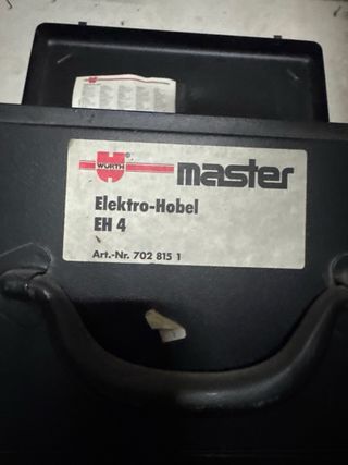 Cepillo Eléctrico para Madera wurth