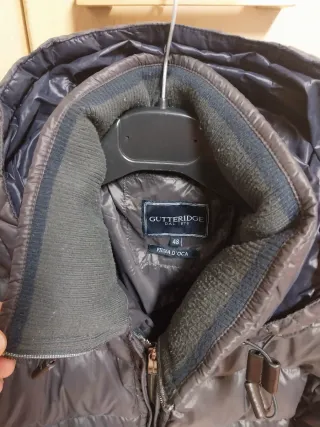 Piumino Gutteridge uomo vera piuma d'oca grigio