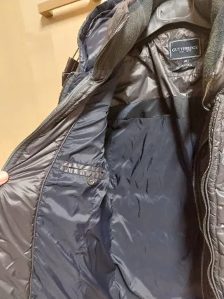 Piumino Gutteridge uomo vera piuma d'oca grigio