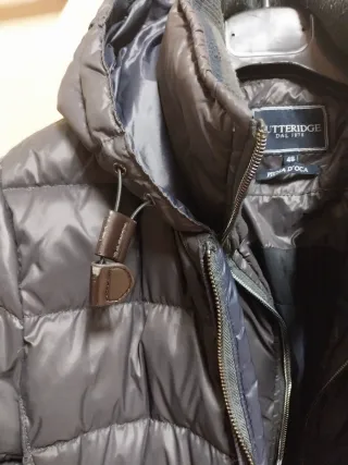 Piumino Gutteridge uomo vera piuma d'oca grigio