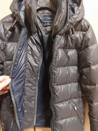 Piumino Gutteridge uomo vera piuma d'oca grigio