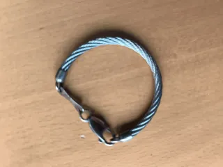 Portachiavi con gancio in argento